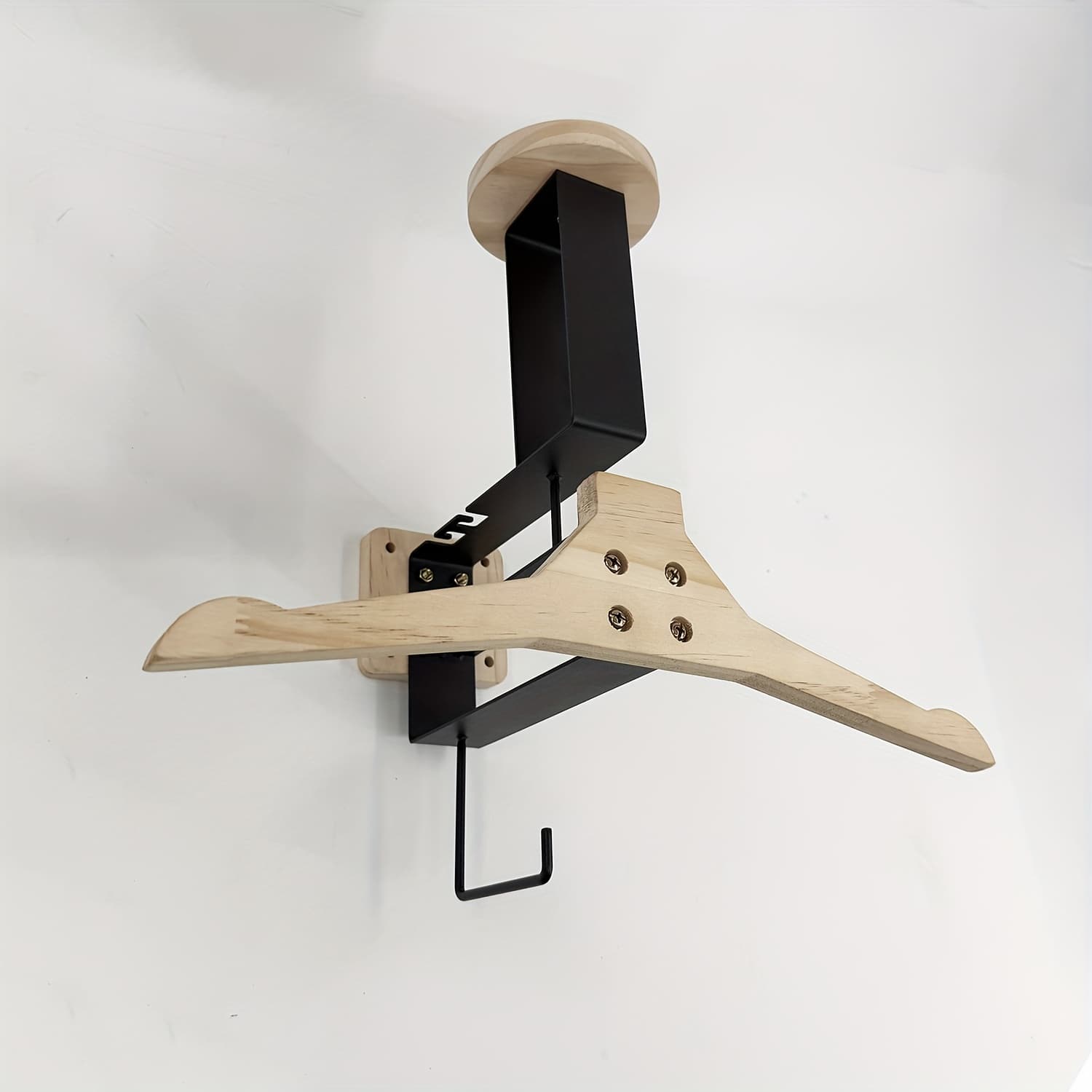 TEMU Motorcycle Jacket And Helmet Wall Mount Rack, Organizer Hanger, Wall-mounted Coat And Hat Rack, Motorcycle Helmet Storage Rack, Wall-mounted Hanger For Helmets, Clothes, Jackets, Bags, And Keys