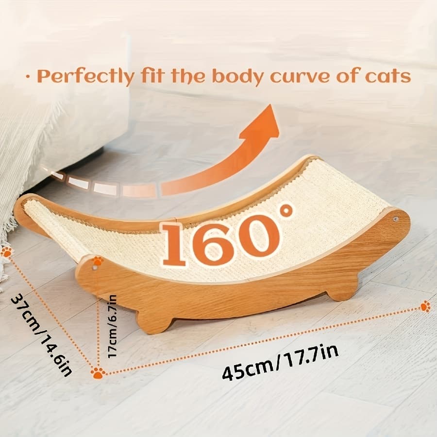 TEMU 1pc Easy Cat Scratchers - -one Function That Can Sharpen Claws To Protect Furniture, Suitable For Indoor Cat Beds And Cat Scratchers, Beige Warm And Cozy