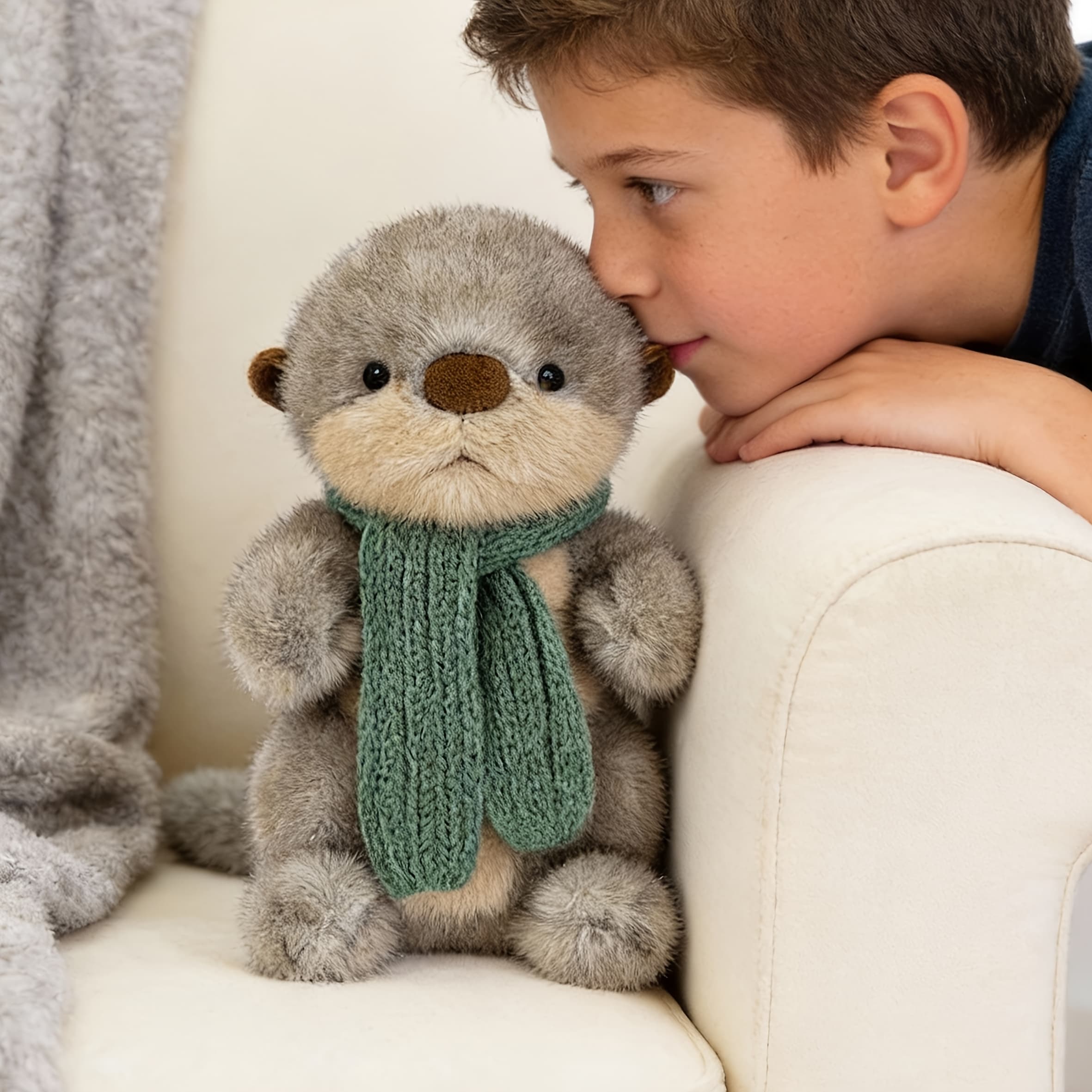 TEMU A Plush Dressed In A Scarf, Measuring 10.24 Inches, Is An Adorable Toy Made From Soft, High- Fabric. This Chubby And Provides