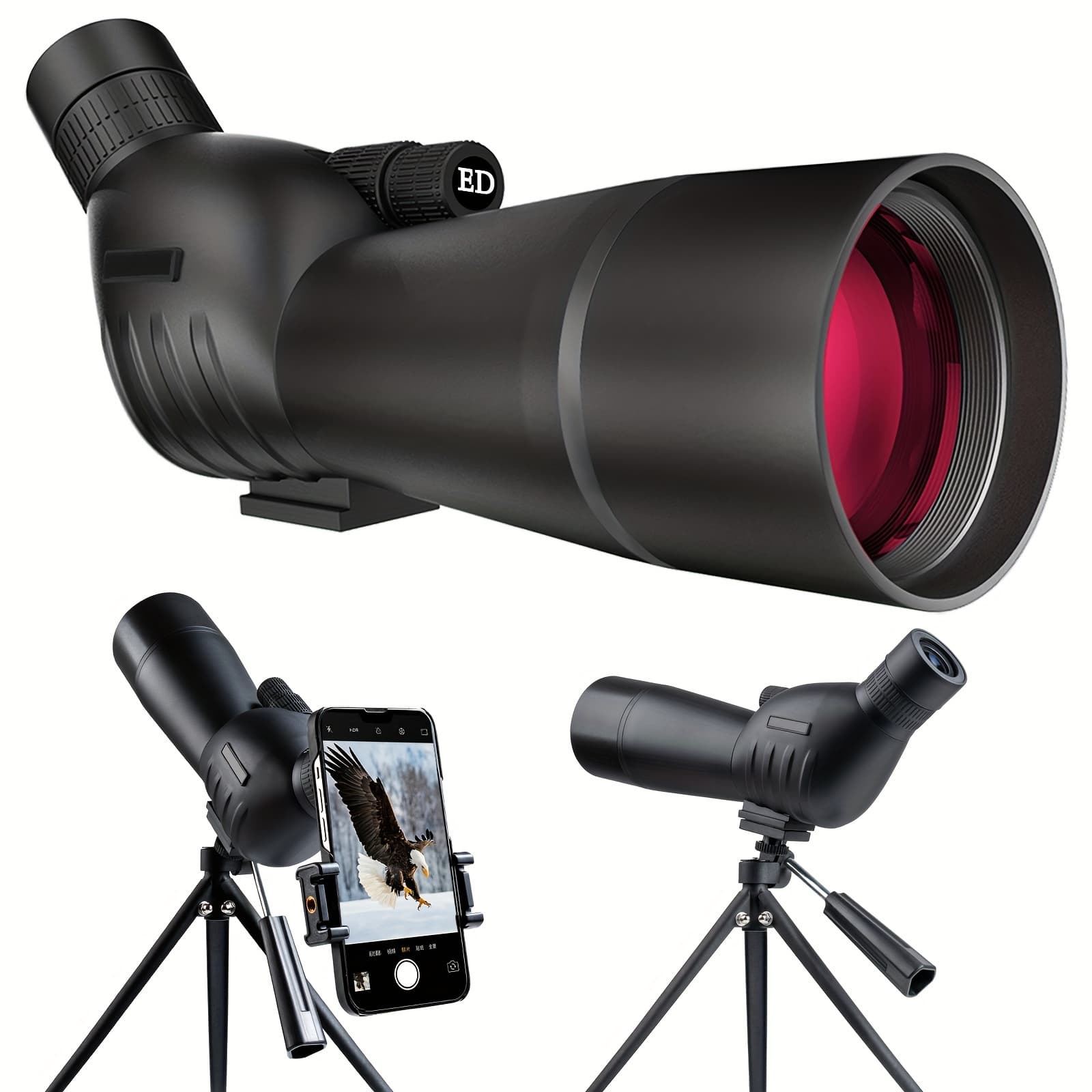 TEMU Scope With Tripod Phone Adapter Scopes For Shooting Hunting For Dad