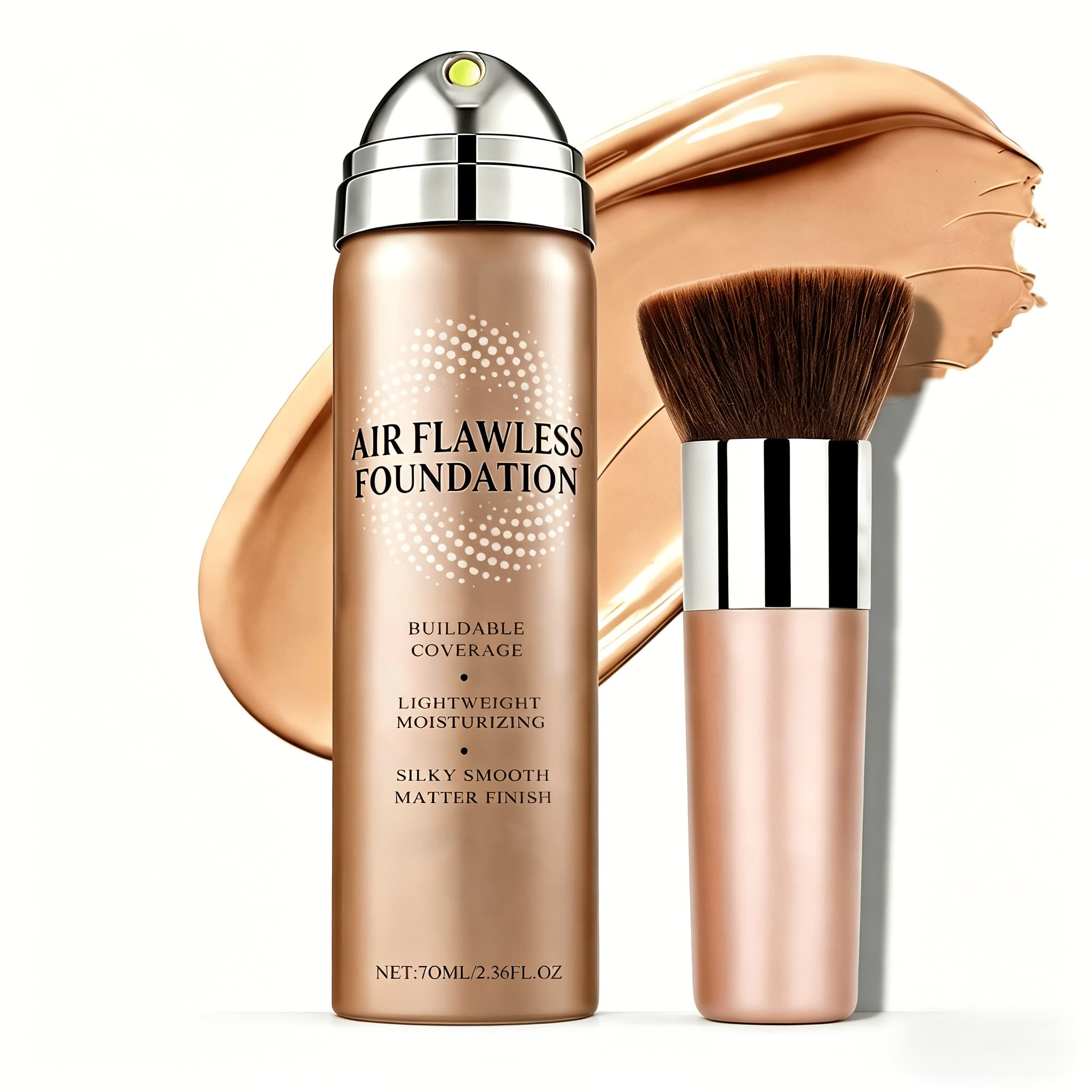 TEMU Air Cushion Foundation 2.0 | Magic Minerals Liquid Foundation Makeup | Mist Spray Foundation, Flawless Setting Spray For Mature Skin