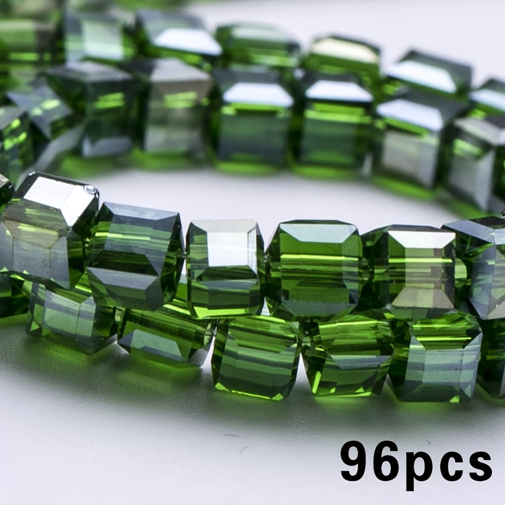 TEMU 4/6mm Glass Bead Accessories Beads 96pcs Glass Bead Loose Spacer Beads For Jewelry Making Diy Bracelet Necklace