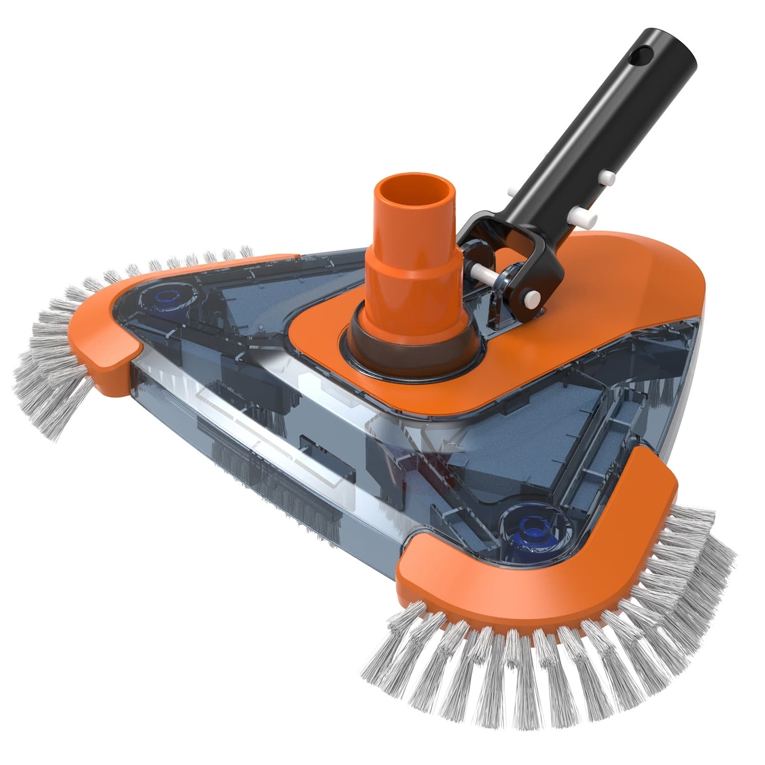 TEMU Pool Vacuum Head With Corner Bristles Handle Universal For Pool Hose Above Ground Pools Inground Pool