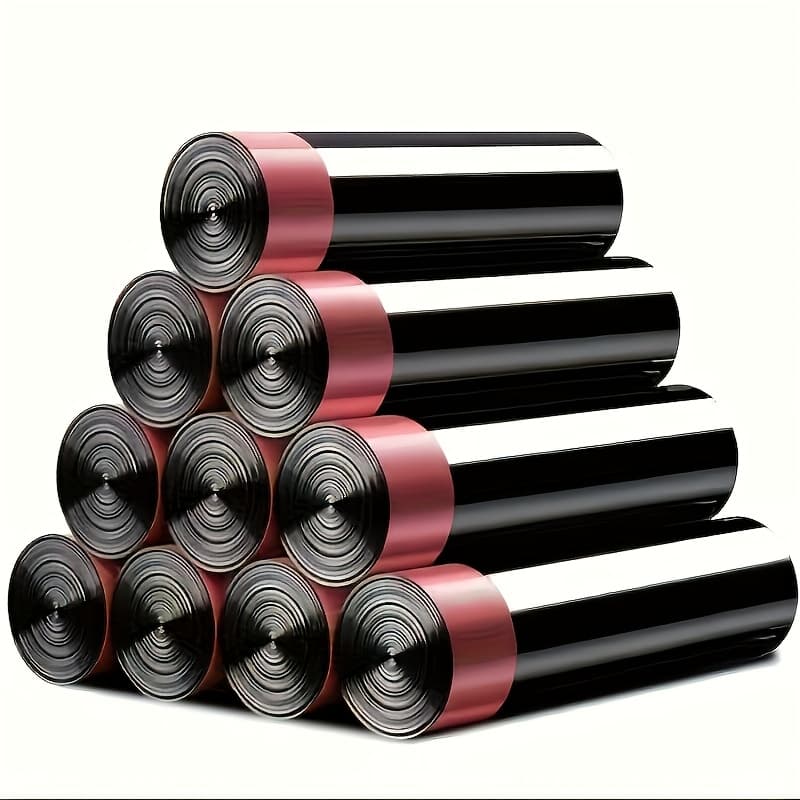 TEMU 100pcs/2 Rolls. Thickened Drawstring Garbage Bags | Design, Suitable For 4-gallon/15-liter Trash Bins, Ideal For Bedrooms, Bathrooms, Kitchens, Living Rooms, And Offices