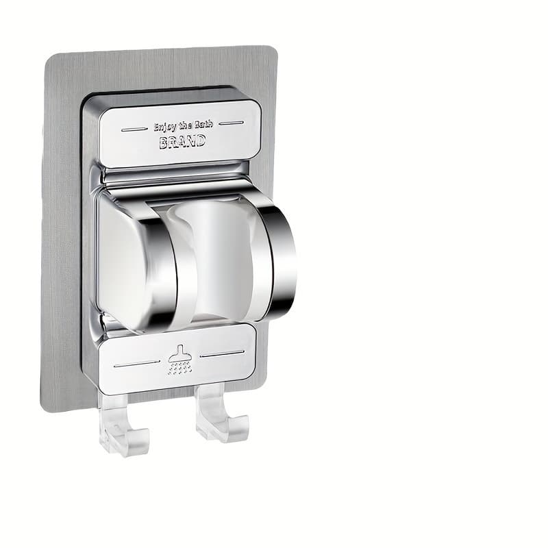 TEMU A Shower Bracket, 1pc Shower Bracket Without Drilling Bracket Shower Fixer Adjustable Non-drilling Shower Accessory Bracket