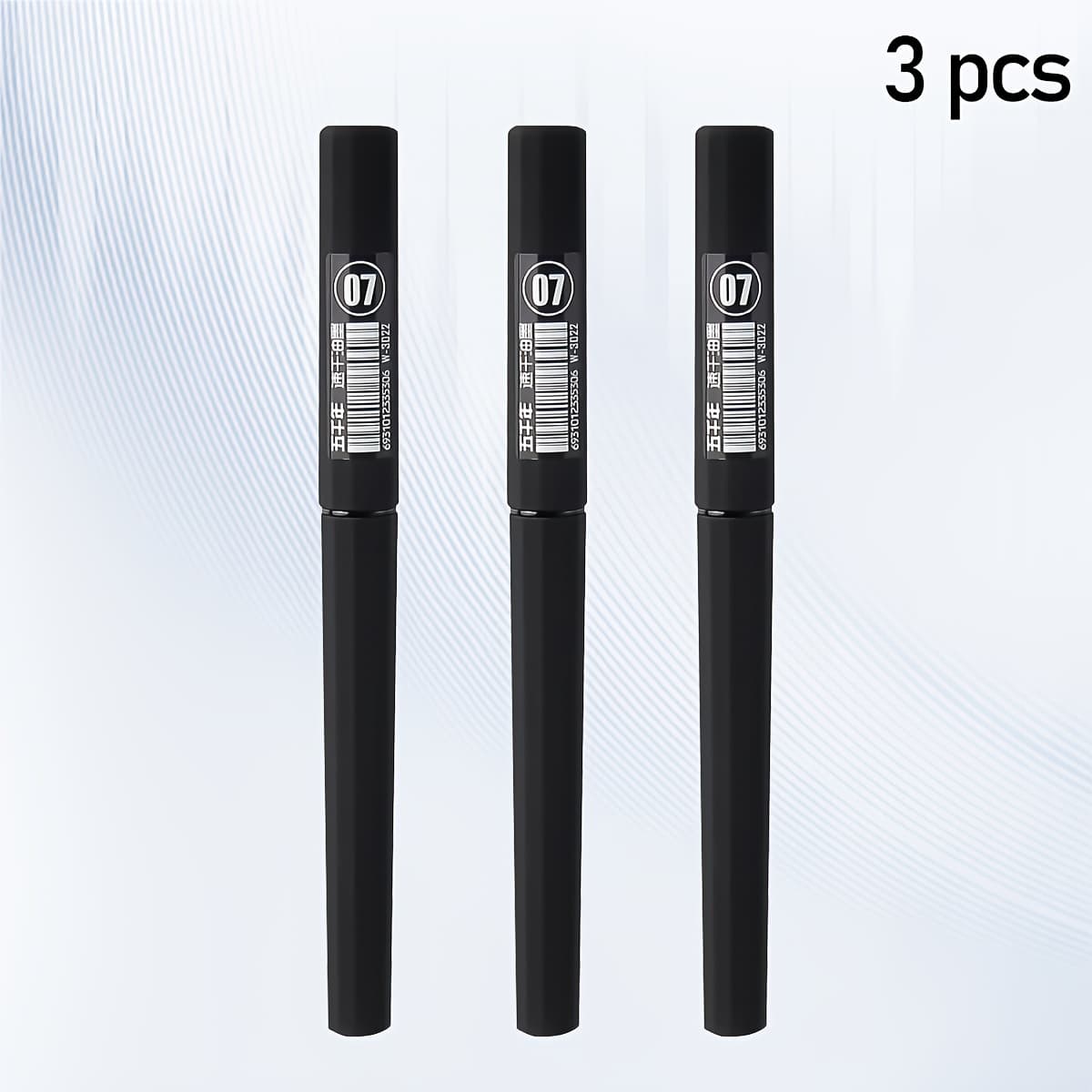 TEMU Wqn 3/6/12pcs Black Matte Gel Pen 0.7mm, Upgraded Elastic , Metal Signature Pen - , Continuous Writing, No Fatigue Office Supplies, Student Supplies, School