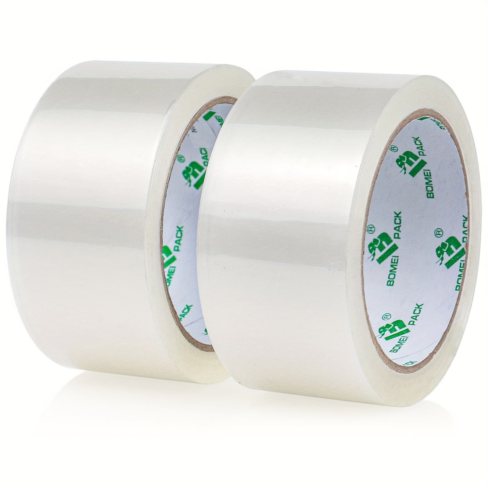 TEMU 2 Rolls Of Pack Heavy-duty Packing Tape - Strong Transparent Sealing Tape, Suitable For Sealing, , And Office Use