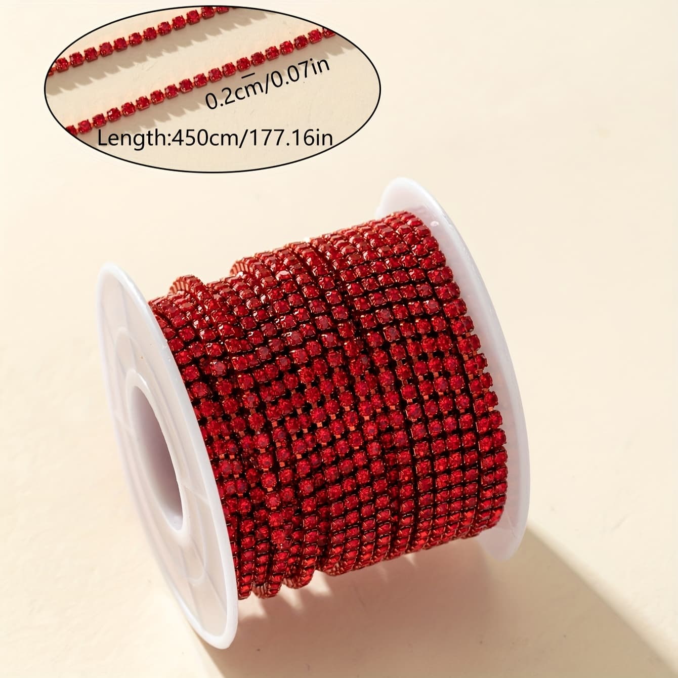 TEMU A Roll Of 5 Yards Of Ultra-shiny Chain, Suitable For Nail Art Decoration, Clothing And Shoe Embellishments, Wedding Dress