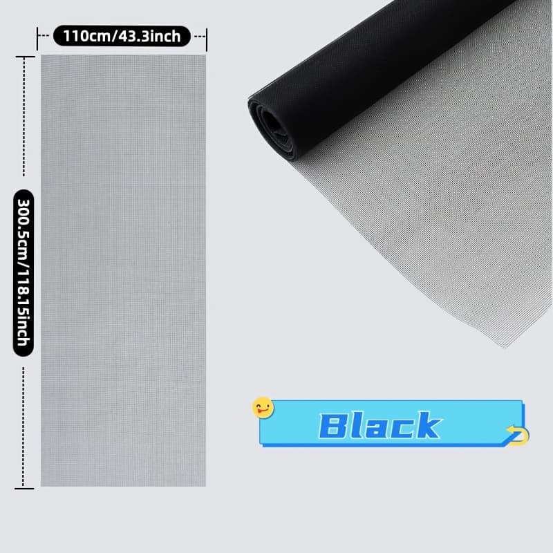 TEMU Household Diy And Fly Screen Window Net, Pet-proof Entry Barrier For Doors And Windows, Suitable For Windows, Doors, Patios, And Fences. . Screen Mesh