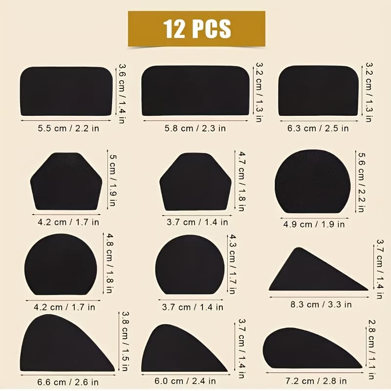 TEMU Tool For Making 12 Ceramic Cup Handle Molds For Clay And Ceramic Cutters, Coffee Cup Handle Molds! A Wonderful To Give Gifts , It Very To You!