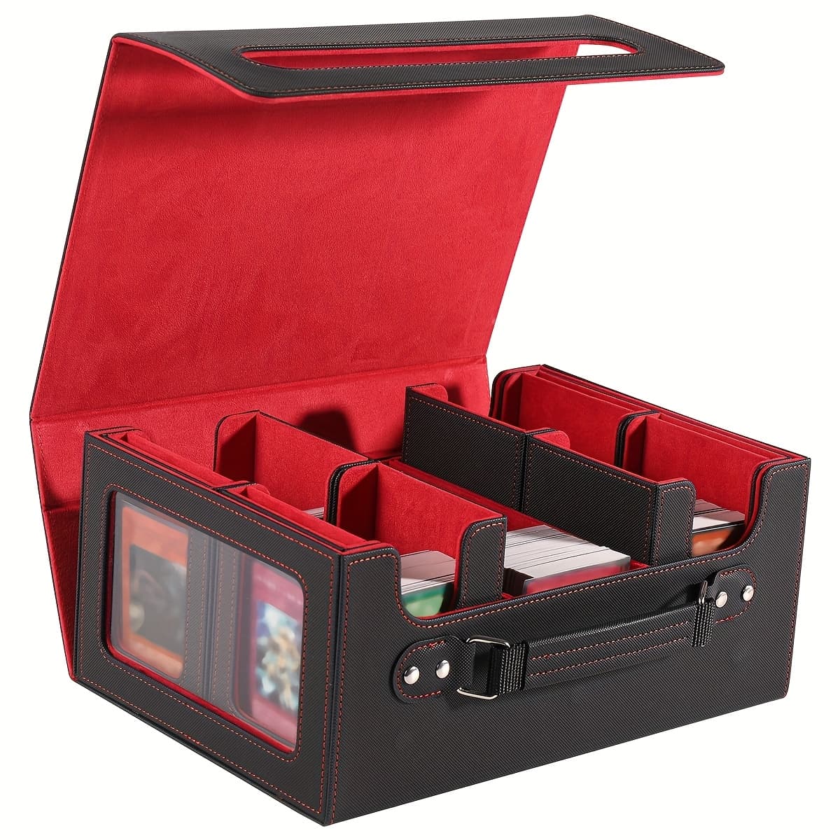 TEMU Card Cassette Display, Card Storage Box Can Hold 400 Pairs Of Cards, Detachable Sports Card Box, Exquisite Packaging, To