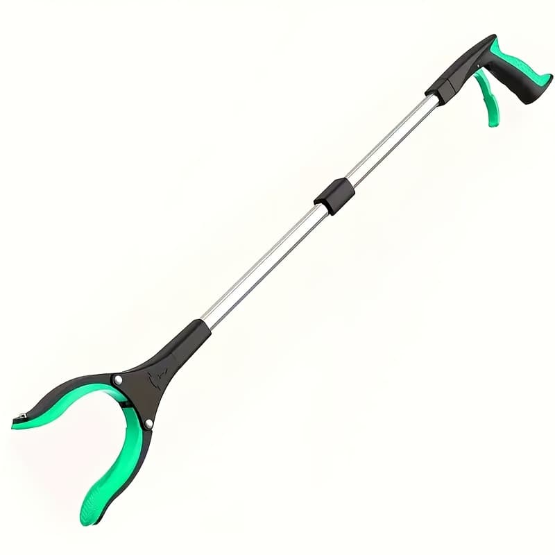 TEMU 32-inch Foldable Telescopic Grabbing Tool (1 Set): 360° Rotating Jaws + Magnetic Tip, Lightweight And Easy To Operate, Suitable For Elderly Users As A Litter Picker
