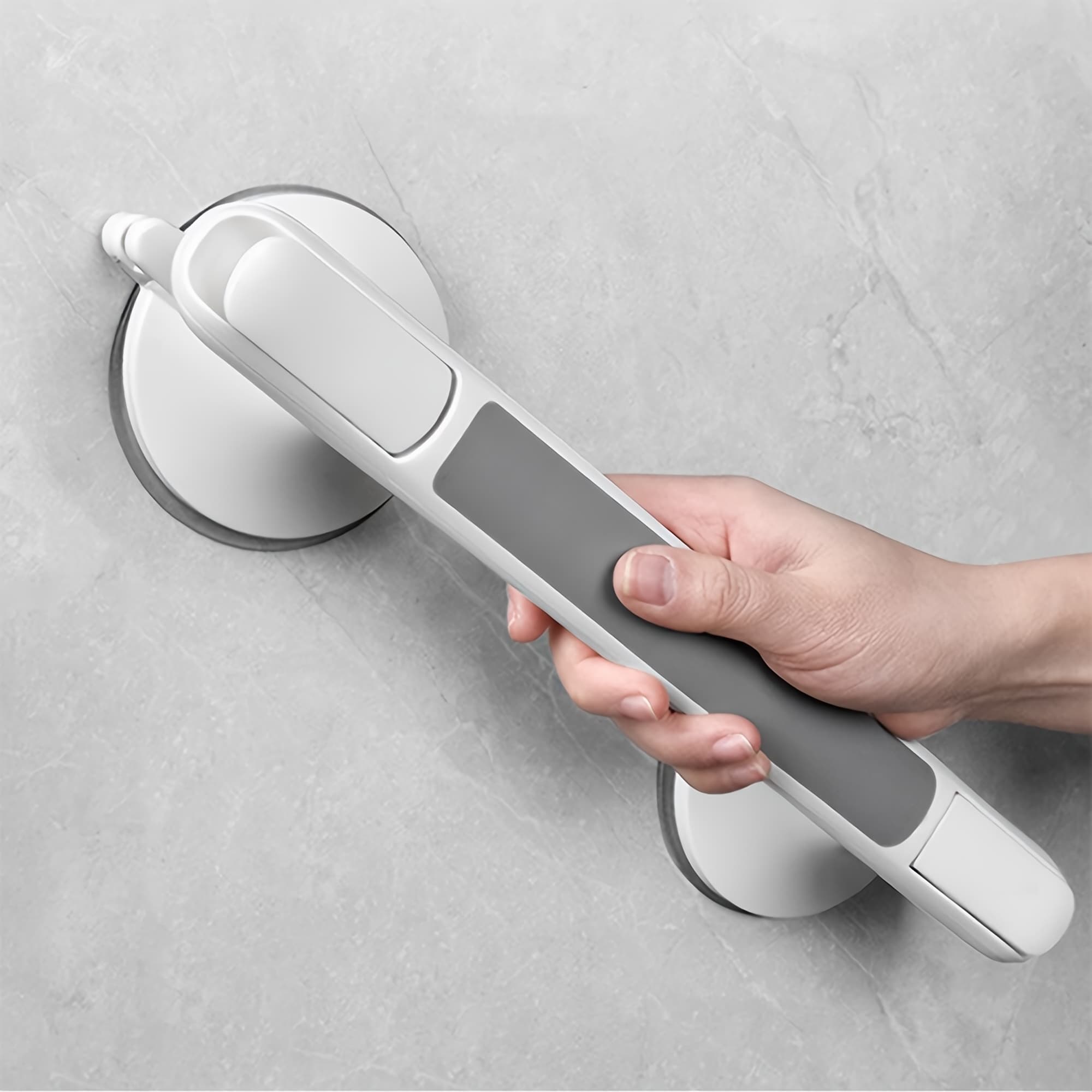 TEMU 1pc Safety Handrails For Seniors - Without Drilling, Featuring Non-slip For Bathrooms, With Strong Suction Cups, Made Of Durable Plastic, Ideal For Use In Bathrooms, Kitchens