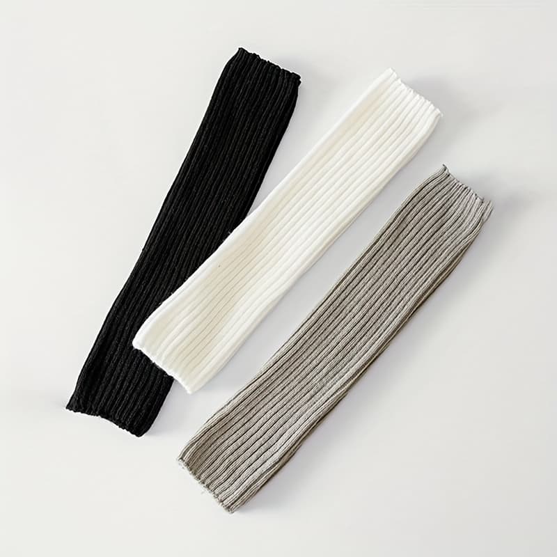 TEMU 3 Pairs Of Over-the-knee Socks | Warm And Soft, High Elastic And Comfortable, Suitable For Travel, Outdoor Sports And Daily Wear-advanced Non-slip Design