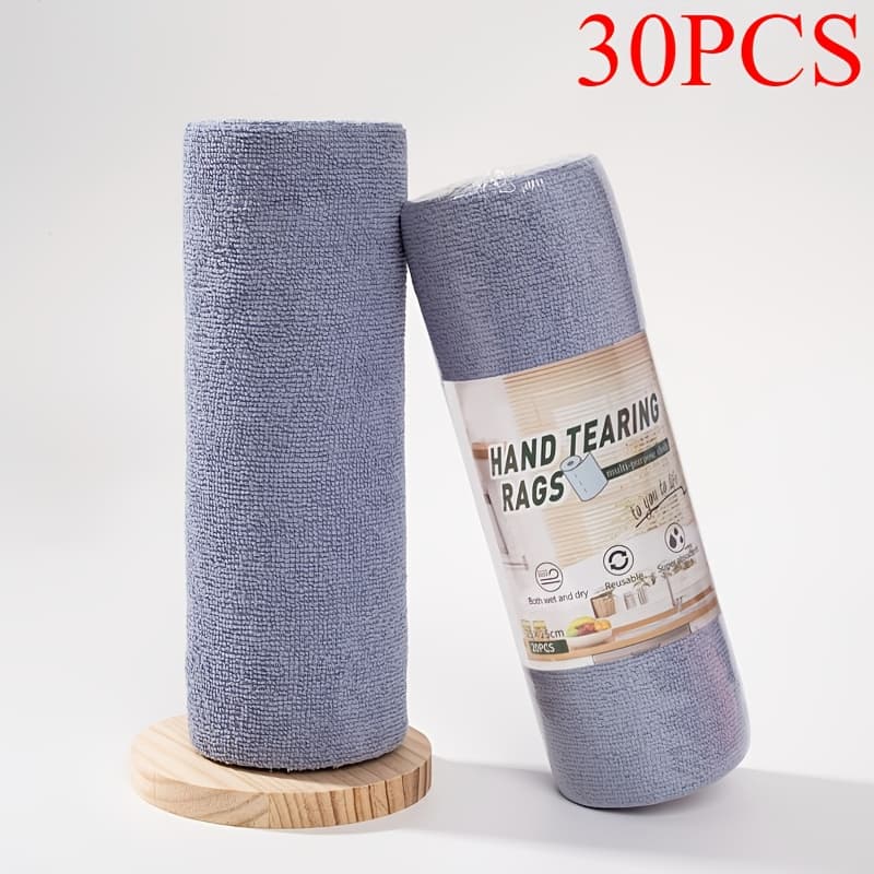 TEMU 1 Roll ( Sheets) Reusable Microfiber Cleaning Towels, High Absorbency Washable Kitchen & Car Cleaning Cloths, Wipes For Dishwashing, Dishes, And Household , , Only, Kitchen Towels, Kitchen Gifts