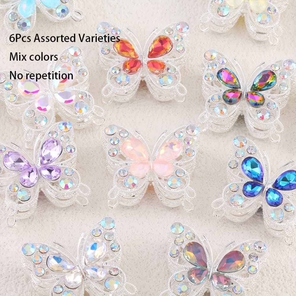 TEMU 6pcs Beads For Pens, Double-sided Charms For Jewelry Making Accessories, Pens, Bracelets, Necklaces, Assorted Varieties Mix Colors
