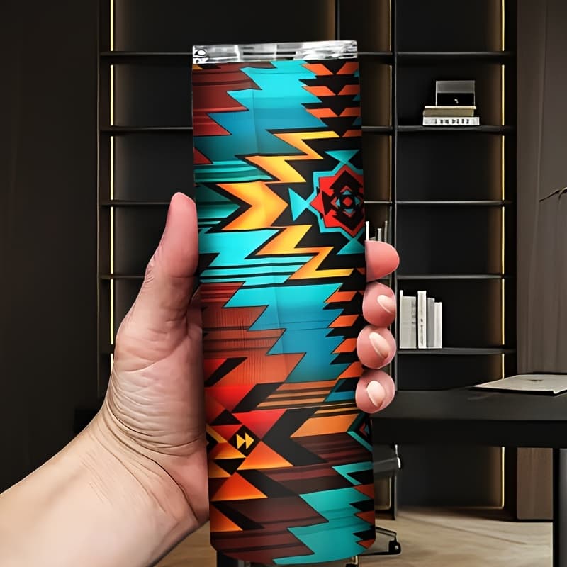TEMU 1pc 18oz/20oz/30oz 304 Stainless Steel Travel Outdoor Portable Insulated, Coffee Cup, With Lid And Straws, Gift For Birthday Gifts, Holiday Gifts, New Year Gift,