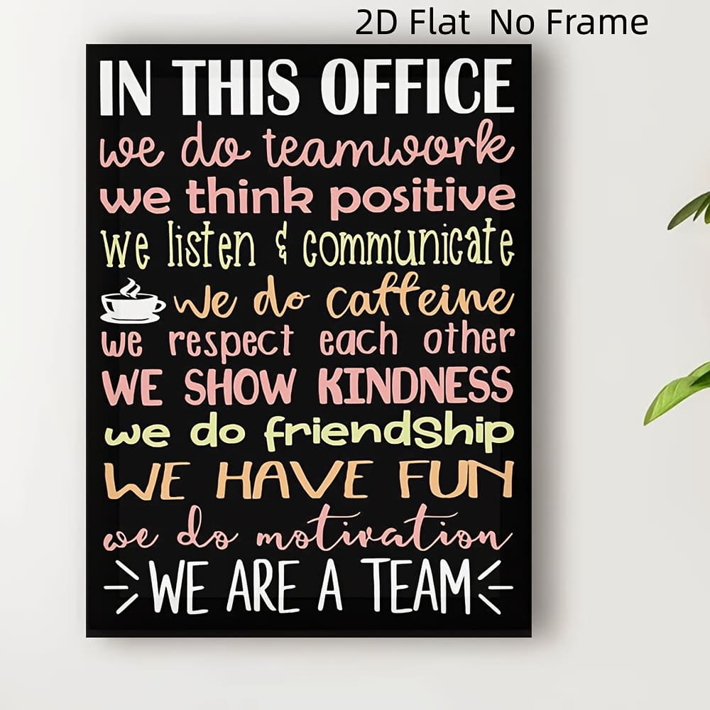 TEMU 2d Flat, 2d Flat, A 2d Flat Unframed Canvas Painting That Enhances The Atmosphere, An ' A Team' Canvas Poster, A Fun Unframed Decoration For Homes, Bedrooms, Kitchens, Living Rooms, Hotels, Cafes