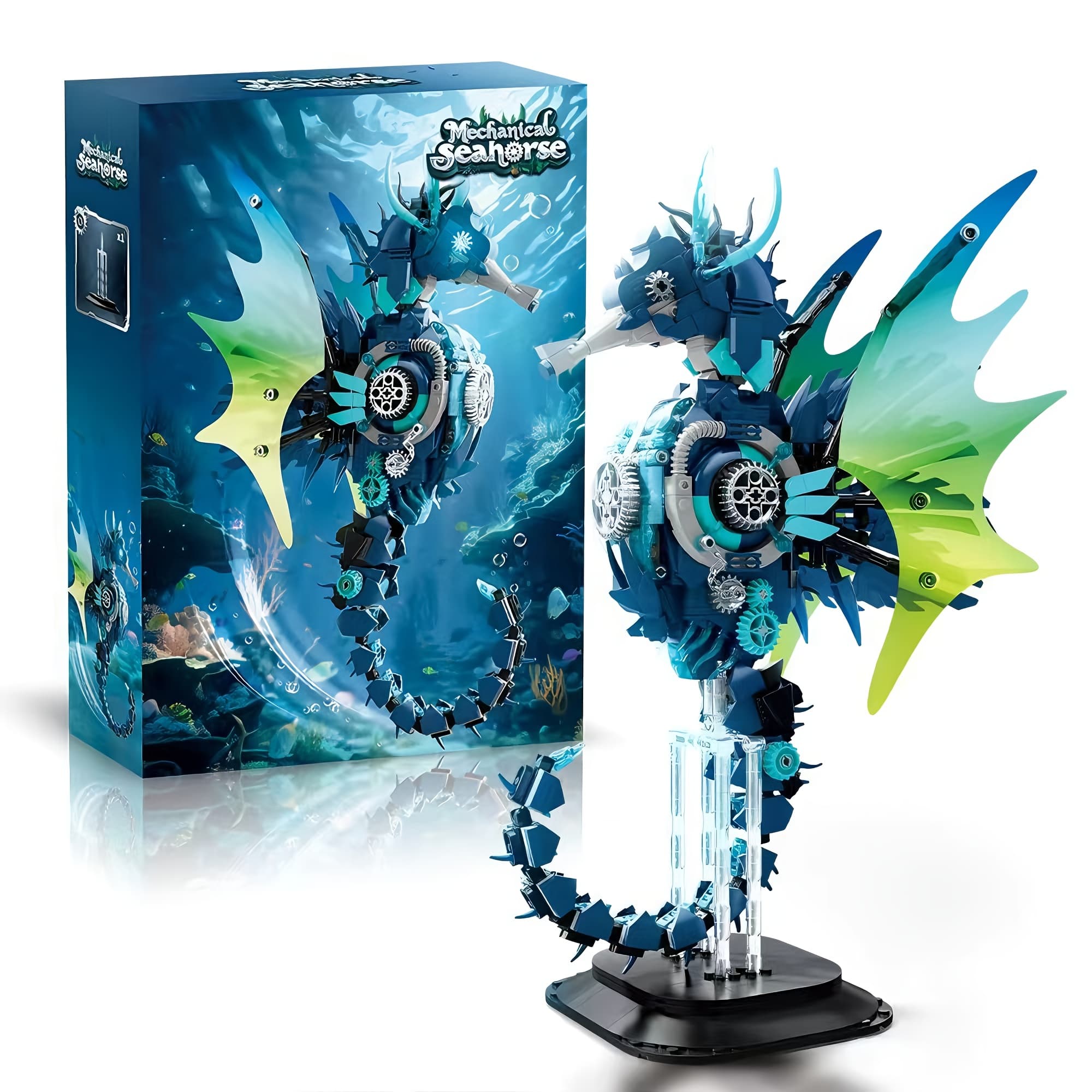 TEMU Mechanical 3d Metal Puzzle Seahorse Model 1003pcs Creative Diy Assembly Decoration