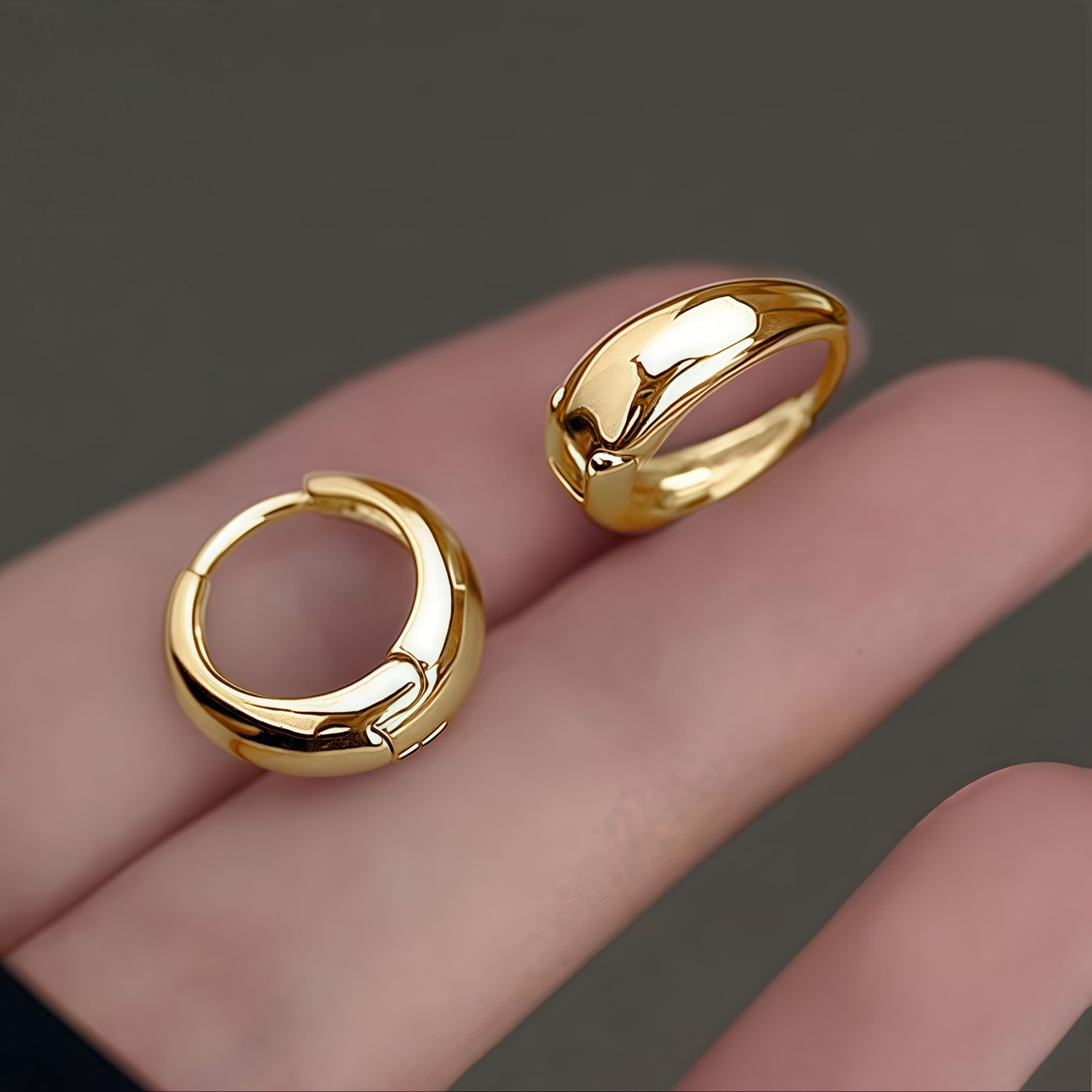 TEMU Pair Of Elegant Easy Small Hoop Earrings, Vintage Design, Suitable For Daily And Party Occasions, A Fashionable Women's Gift