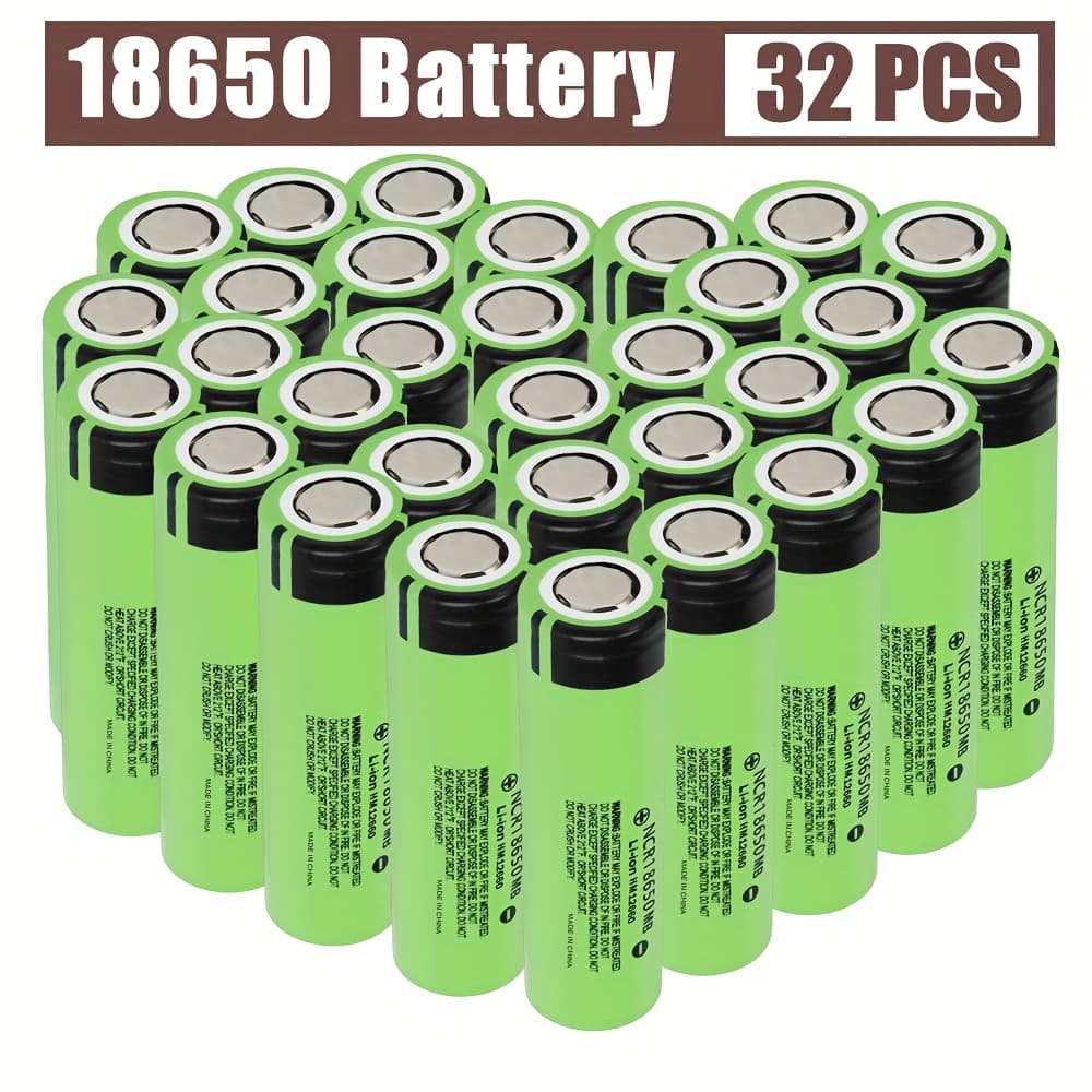 TEMU [32 Pcs] Original 18650 Lithium Battery 3500mah Rechargeable Battery 3.6v Can Assemble Lithium Battery
