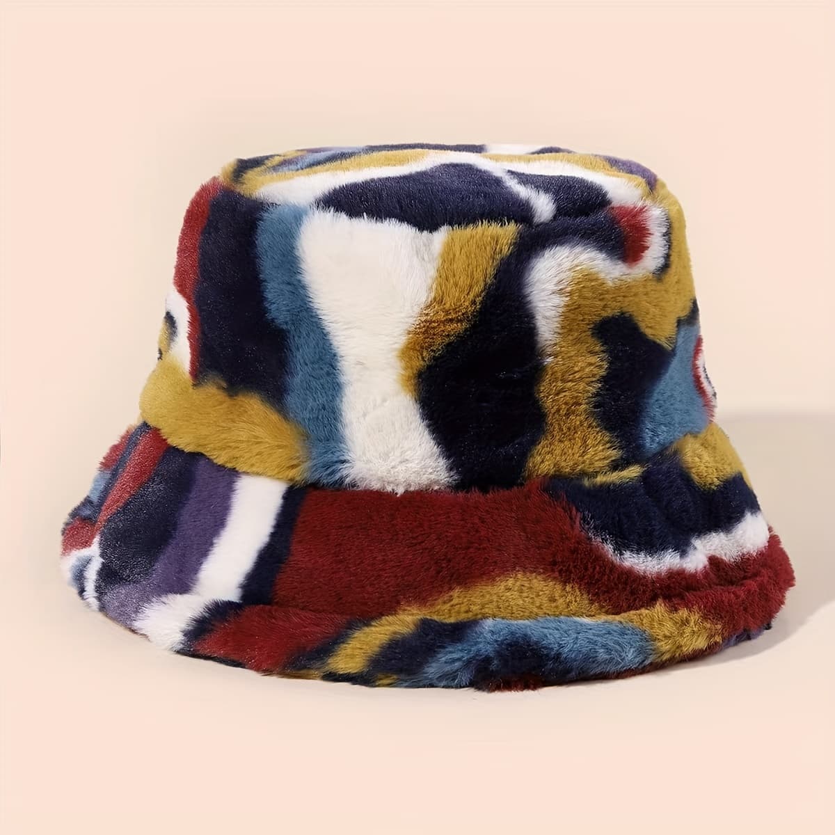 TEMU Cozy And Stylish Faux Fur Bucket Hat, Perfect For Winter. And Fluffy Fisherman Hat Is Foldable And A Great Gift For Christmas, New Year's, Or Valentine's Day