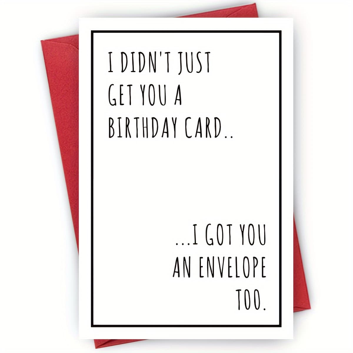 TEMU 1 Humorous Greeting Card With An Envelope, Suitable For Any Recipient - A Versatile Card For Occasions Like Birthdays, Thanksgiving, Christmas, Halloween, And Congratulations