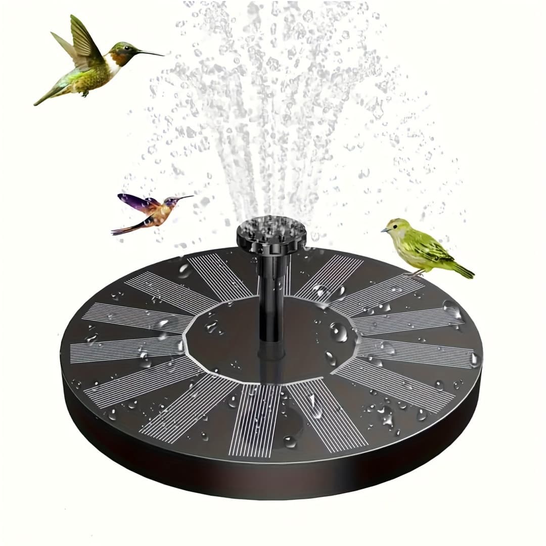 TEMU Newly Upgraded 2.5w Solar Bird Bath Fountain, Solar-powered Floating Fountain Pump With Stand, For Bird Baths, , Gardens, Fish Tanks, And Outdoor Use
