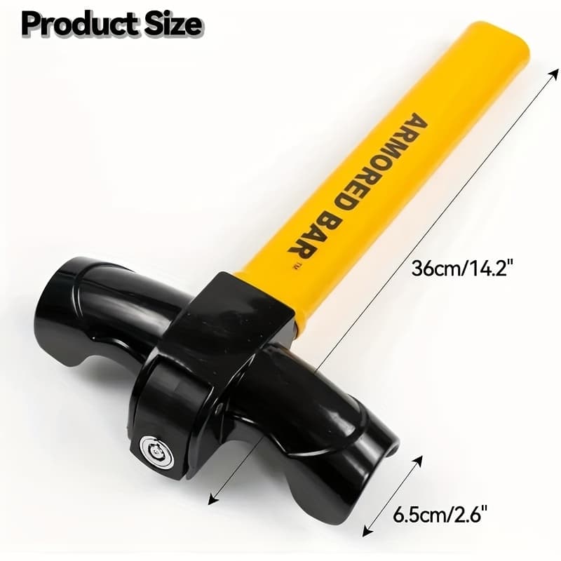 TEMU Anti-theft Device Is Durable And Reliable. Its Steering Wheel Lock Offers Effective Protection And Comes With 2 Keys For .