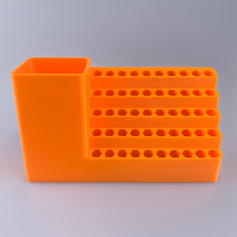 TEMU 6.35mm 1/4 Inch Hex Bit Screwdriver And Drill Bit Organizer | Plastic Desk Organizer For Tool Storage And Repair Station, Hanging Tool Rack
