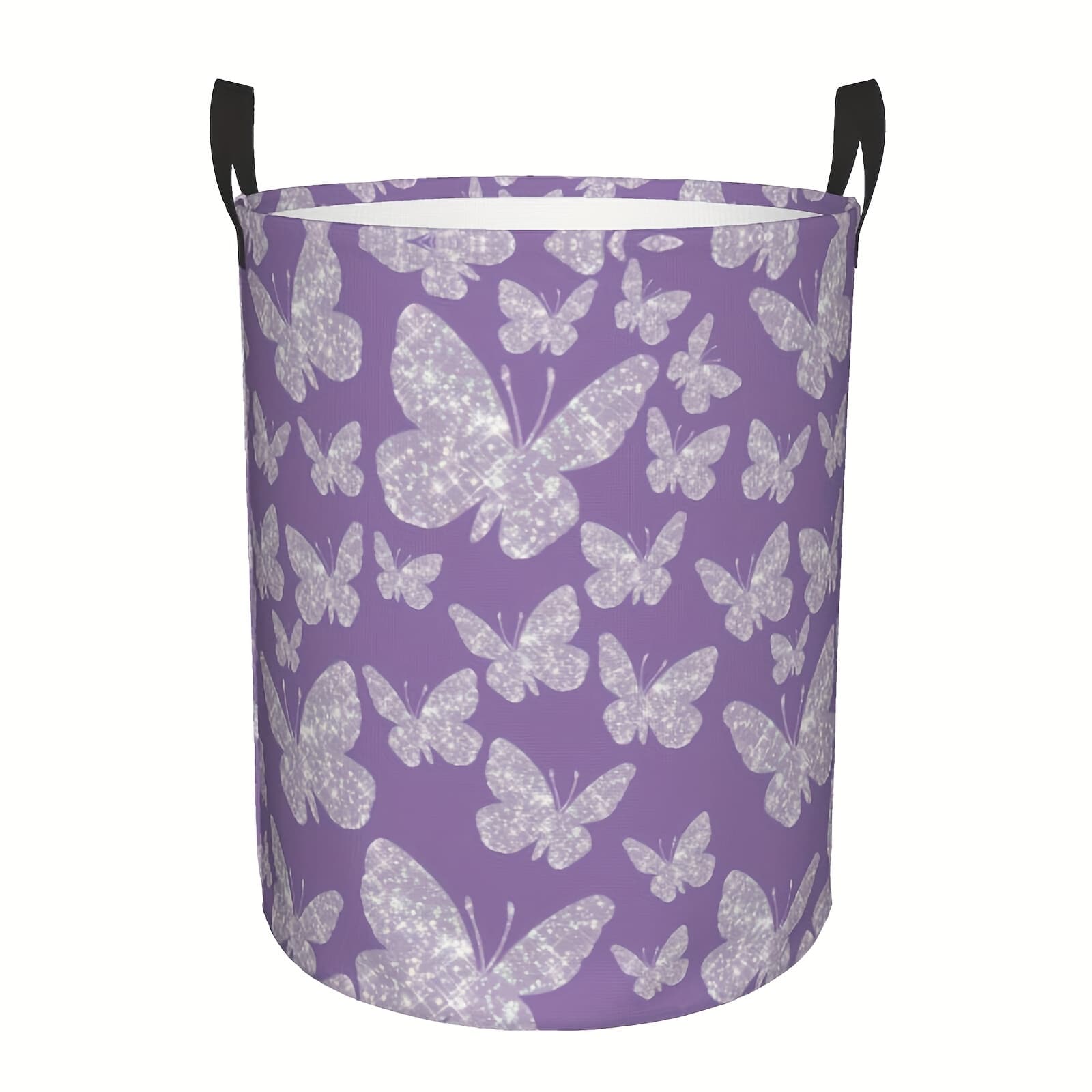 TEMU Laundry Hamper Large Canvas Fabric Lightweight Storage Basket/toy Organizer/dirty Clothes Collapsible For College Dorms, And Bedroom, Bathroom(, Laundry Baskets
