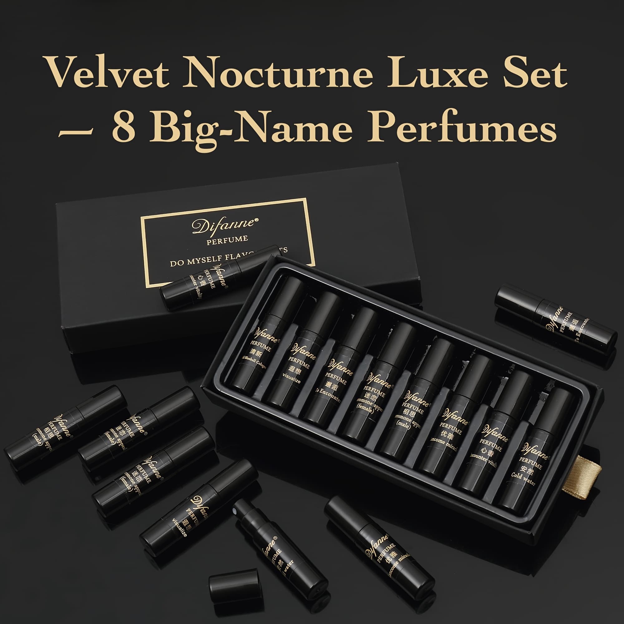 TEMU 8pcs Perfume Set, Women's Perfume, Long- Body Spray, Mixed Floral And Fruity Fragrance, Oriental Aquatic And Citrus Notes, Portable Perfume, Different Fragrance Combinations