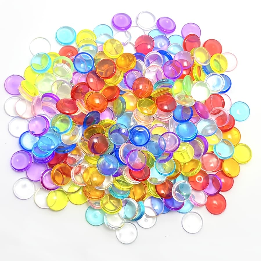 TEMU 110pcs Colorful Transparent Ocean Acrylic Pebbles For Aquarium Fish Tank Decoration, Acrylic Gemstone Beads Marble Pebble Rocks For Garden Sand, Vase Filler, Fish Turtle Tank Decor, Diy Crafts