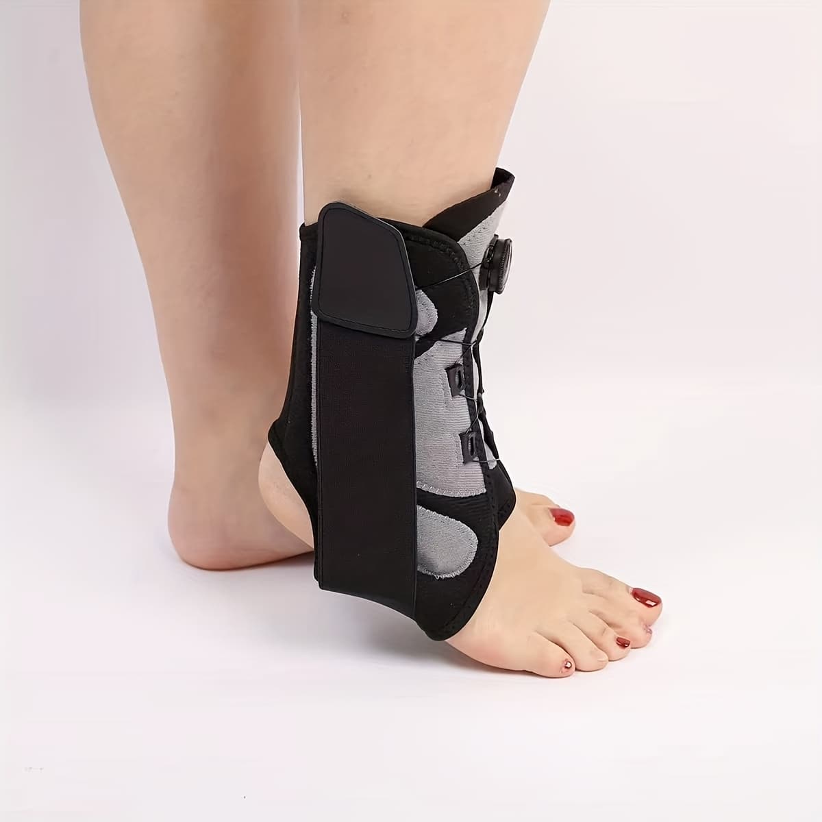 TEMU Adjustable Ankle Support Brace With Boa Closure System - Stabilizing & Recovery Strap, Breathable Mesh & Ergonomic Fit For Running, , - Durable Ankle For & (hand Washable)