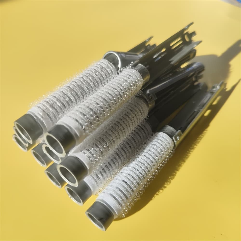 TEMU 10pcs Hair Perm Rods Fluffy Rod Hair Roller Curler Kit Rods Curlers Hairdressing Styling Tool For Salon, Heatless Curlers, Curling Rods