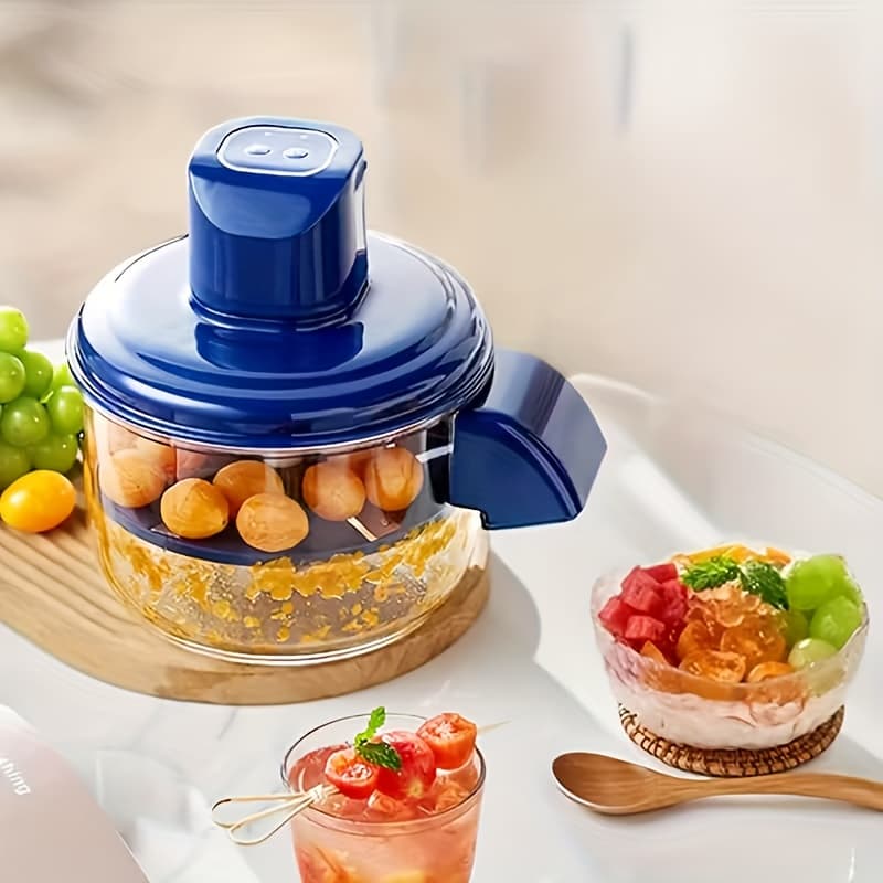 TEMU Peeler, Fully Automatic Grape Tomato Garlic Peeler, Small Fruit Tomato Peeling Tool, Suitable For Home And Commercial Use