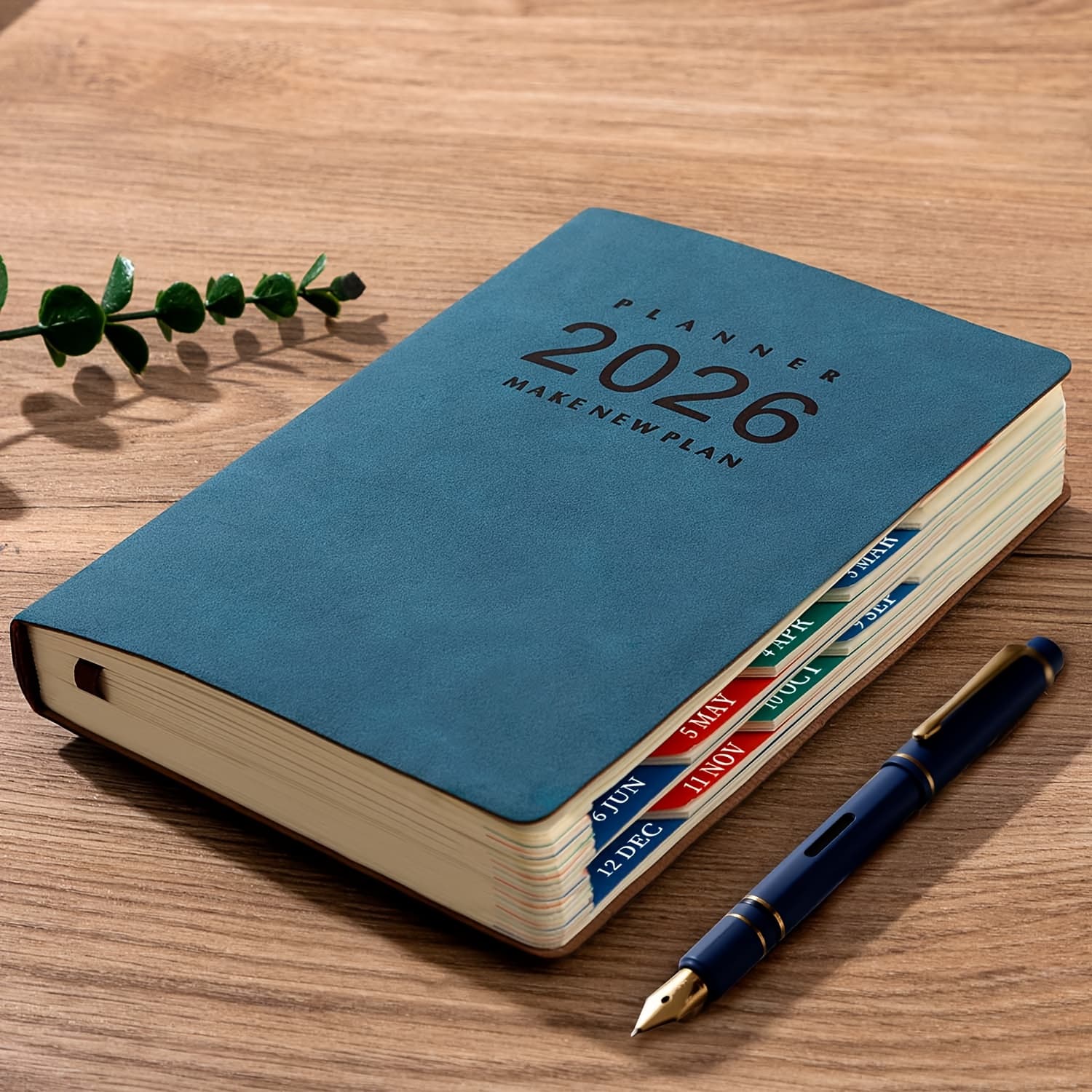 TEMU 2026 Daily Planner Notebook - 365 Day Efficiency Organizer, Business Productivity Time Management Diary, Monthly And Weekly Planner,