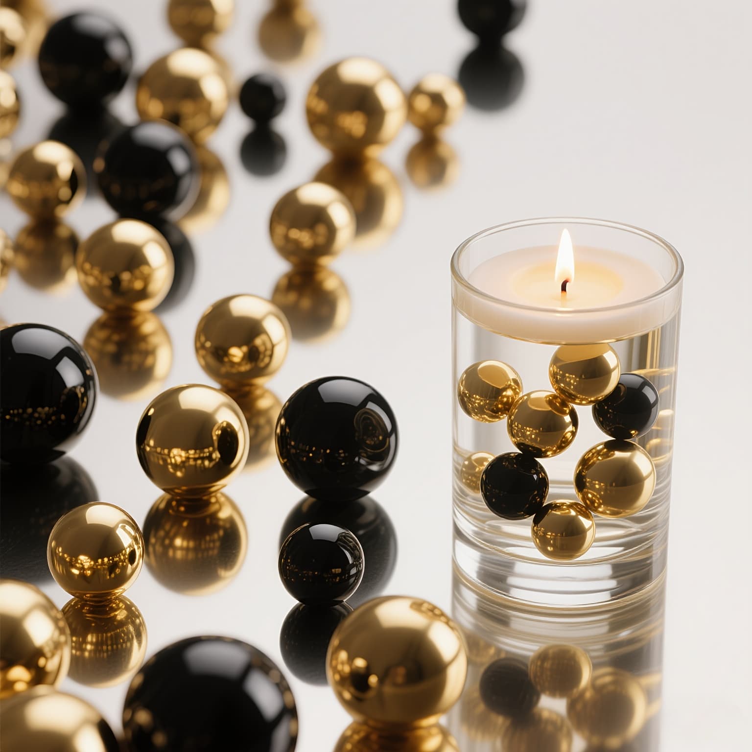 TEMU 710pcs Pearls For Centerpieces Vases, Black And Perlen, Vase Filler For Home Decor, For Centerpiece Home Table Party Decor Wedding, Perlen Ohne Loch, Father's Day Thanksgiving Day