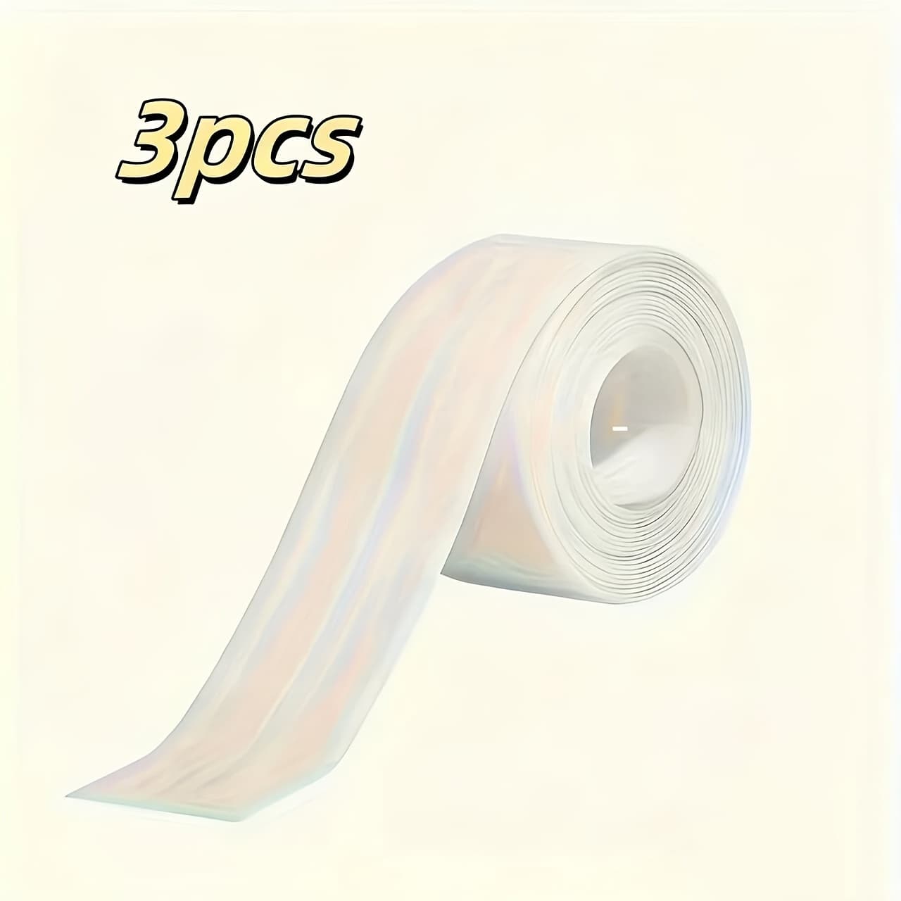 TEMU 3 Rolls/9 Rolls White Waterproof Sealing Tape Self Adhesive Caulk Strip For Kitchen Bathroom Sink Toilet Wall Cover Durable And Easy To Apply
