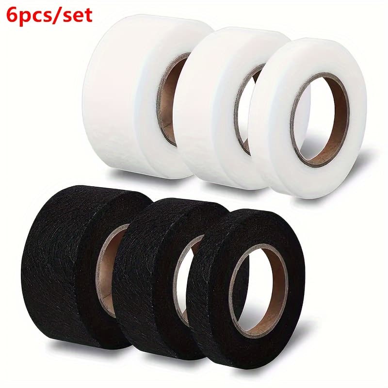 TEMU 6 Rolls Of Tape, 162 Yards Of Iron-on Hemming Tape For Clothing Repair And Sewing Projects, Ideal For Pants, Dresses, Curtains, Etc