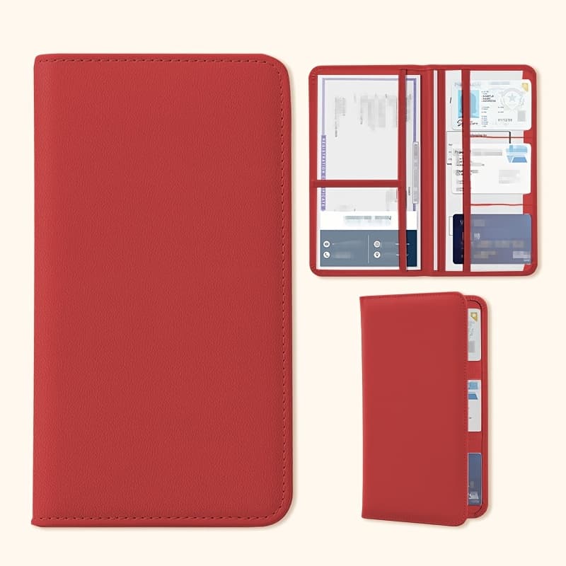 TEMU Solid Document Holder, Car Folder, Car Card Holder, Vehicle Registration And Insurance Card Holder, Designed For Important Documents Such As License, In Multiple Colors