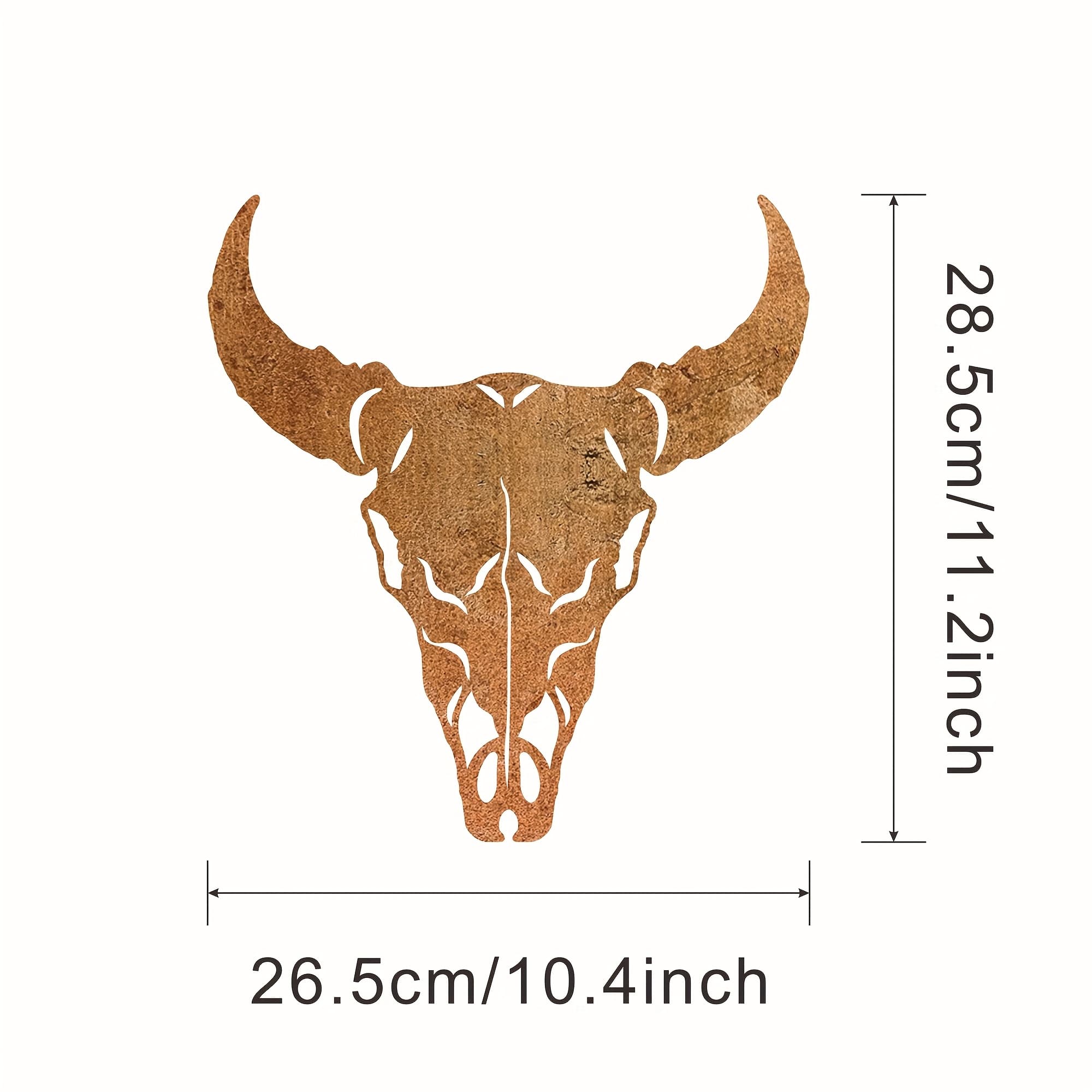TEMU Vintage Head Metal Wall Art - Rustic Iron Wall Decor With Intricate Horns & Design For Home, Halloween, Christmas, Thanksgiving - No Electricity Needed, Decor, Halloween Decoration