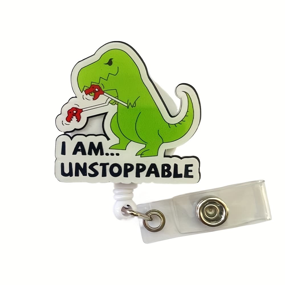 TEMU 2d Flat, Retractable Holder Reel With Cute Cartoon Design, Nurse Hospital Badge Holder Keychain Office Lanyard 1pc