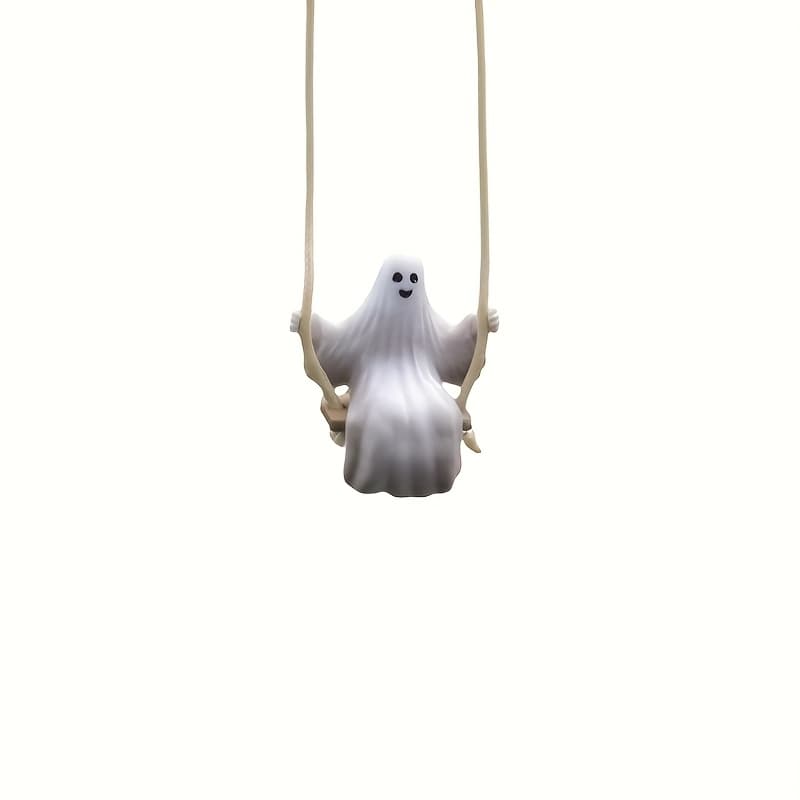 TEMU 1pc Cute Swing Car Ornament, Interior Rearview Mirror Ornament, Suitable For Halloween And Christmas Decoration, Perfect Gift