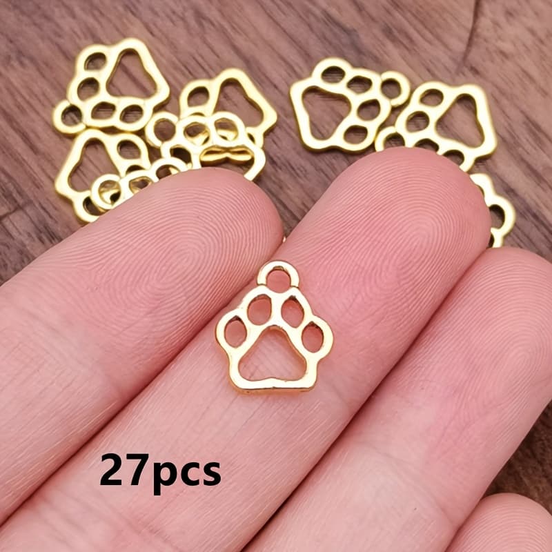 TEMU 27pcs Of Multicolored Bear And Pendants, Bohemian Style Jewelry Additions For Handmade Bracelet, Necklace, And Earring Making, Measuring 11*13mm