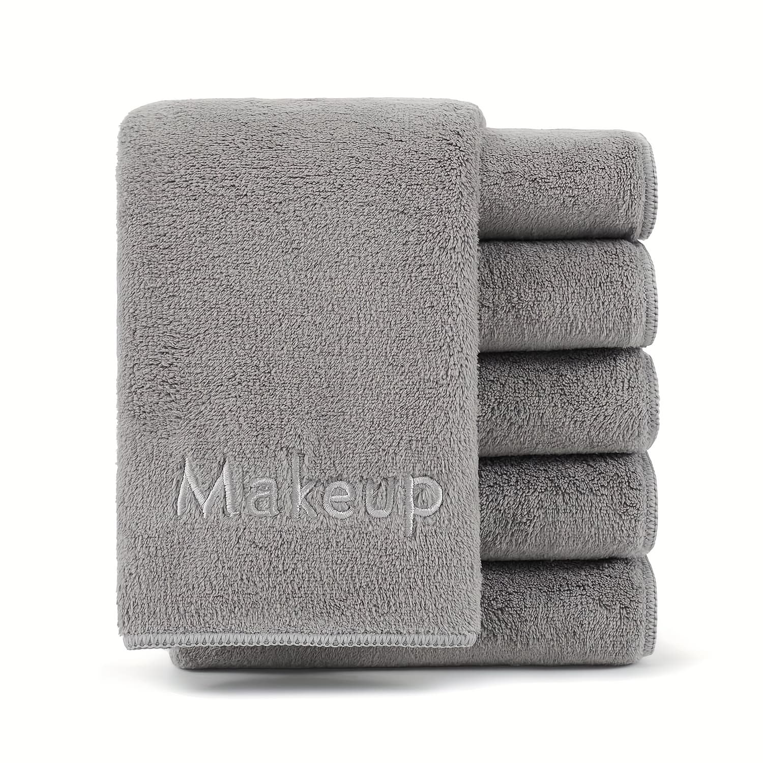TEMU Makeup Remover Wash Cloth - Fleece Microfiber Fingertip Face Towel Washcloths For Hand And Make Up