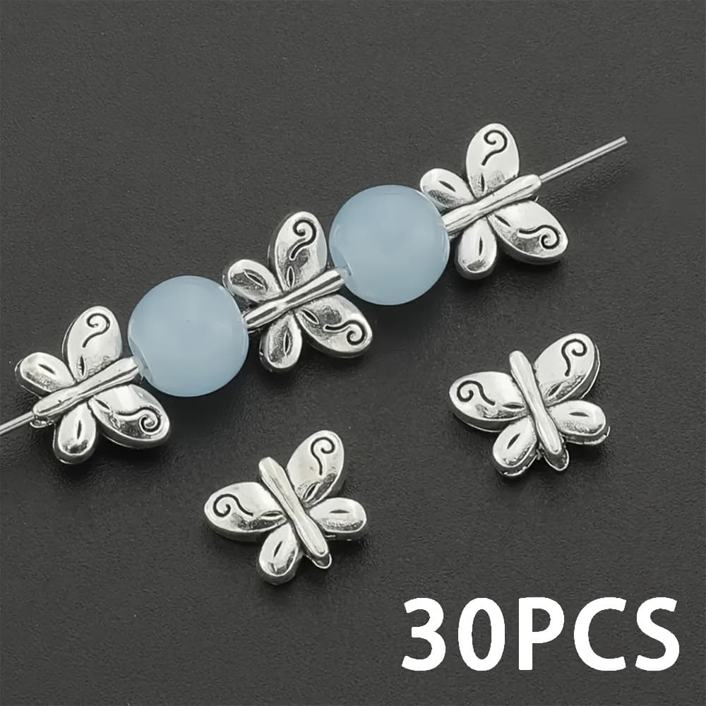 TEMU 30pcs Of -shaped Beads, Suitable For Making, Bracelets, Necklaces, Earrings And Keychain Accessories.