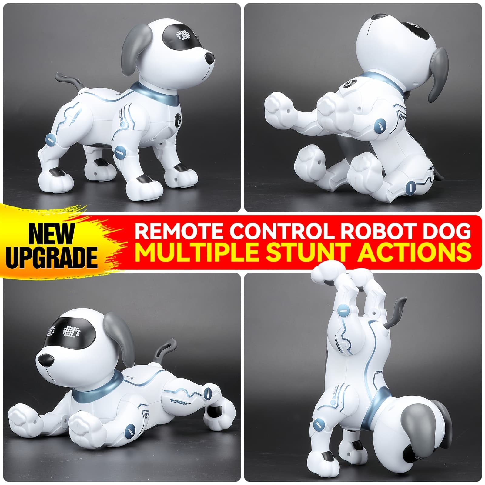 TEMU Rc Robot Dog Ai Remote Control Puppy With Multiple Actions Programming Gifts For Kids & Education Toys