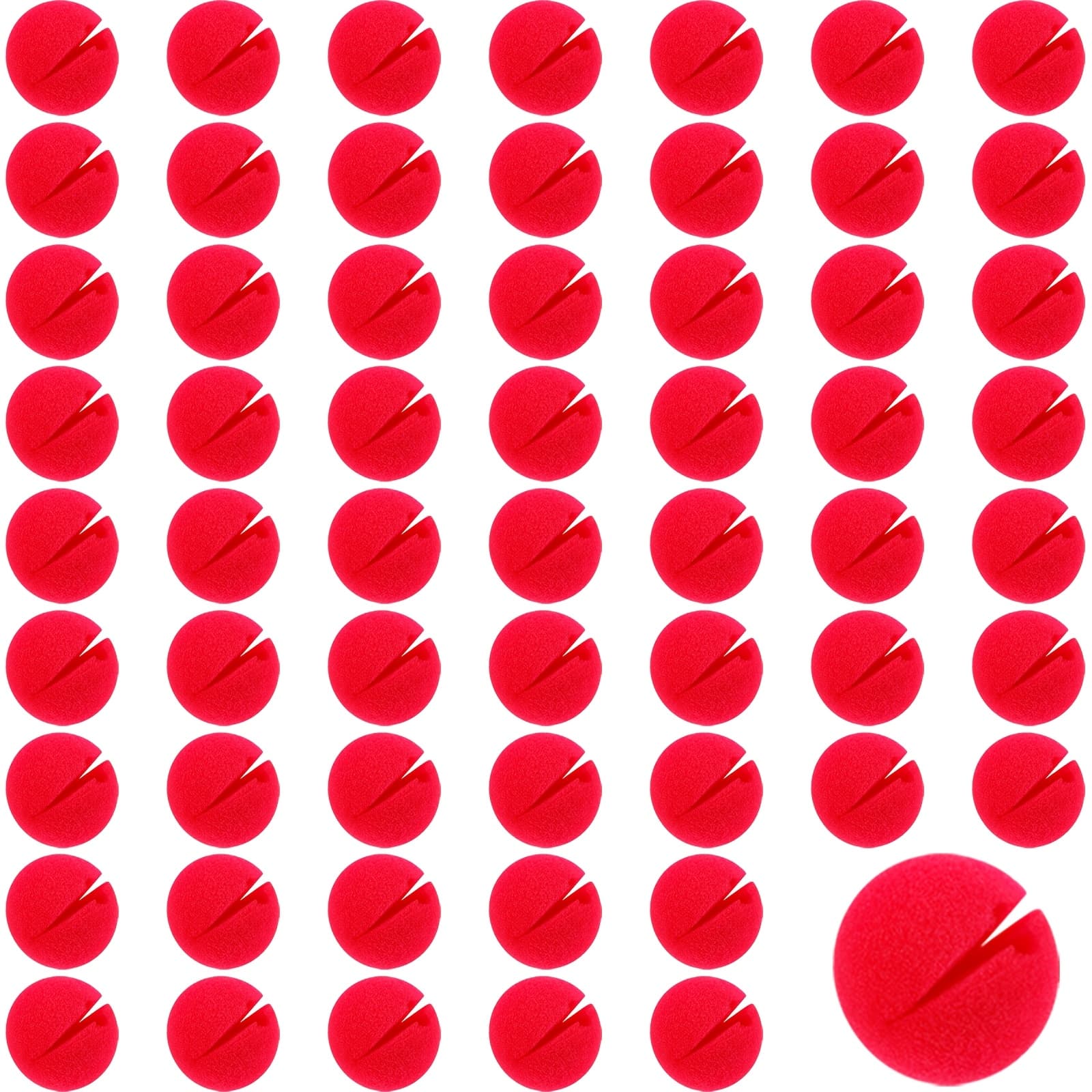 TEMU Gift For Her/him 60pcs Red Clown Noses Cosplay Noses Foam Circus Noses For Carnival Costume Party Favors
