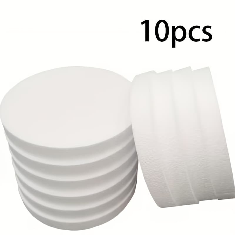 TEMU 10pcs Of 5.9 X Inch Foam Column Discs, Round Shape, Christmas Decorations, Designed Specifically For Diy Projects